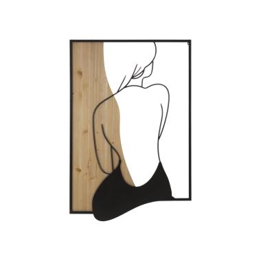 Pannello da muro beauty ferro e wood 60x2x90