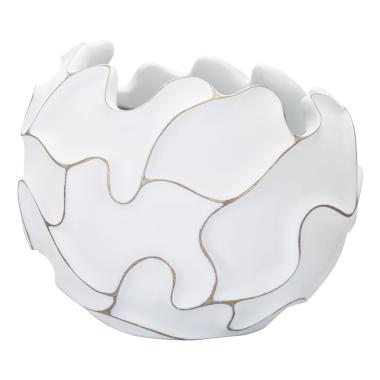 Cachepot resina lines cm Ø 44x37