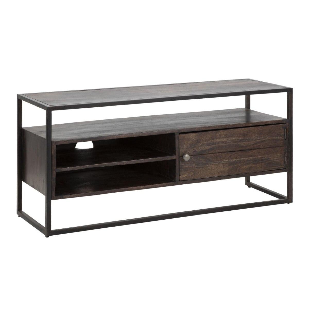 P/tv burn cm 120x40x55 (legno di acacia nilotica)