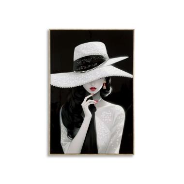 Dipinto su tela laccato marty c/cornice -a- cm 62x4x92