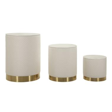 Espositore c/contenitore shop set 3 pz cm Ø 60x80-50x60-40x40<br>