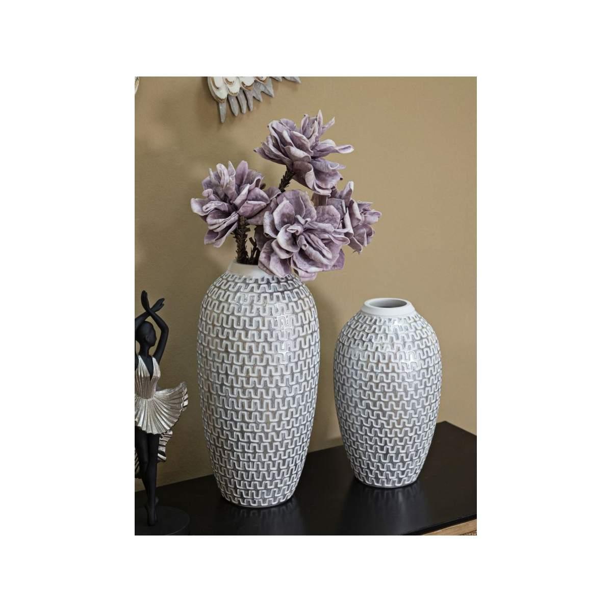 Vaso resina wave cm Ø 21x43