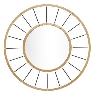 Specchio da muro glam dark cm Ø 81x6,5 (misura specchio cm Ø 41,5)