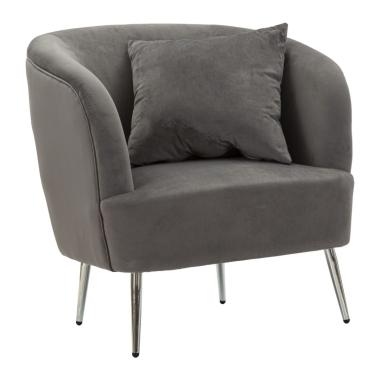 Poltrona silvery c/cuscino cm 73x66x78