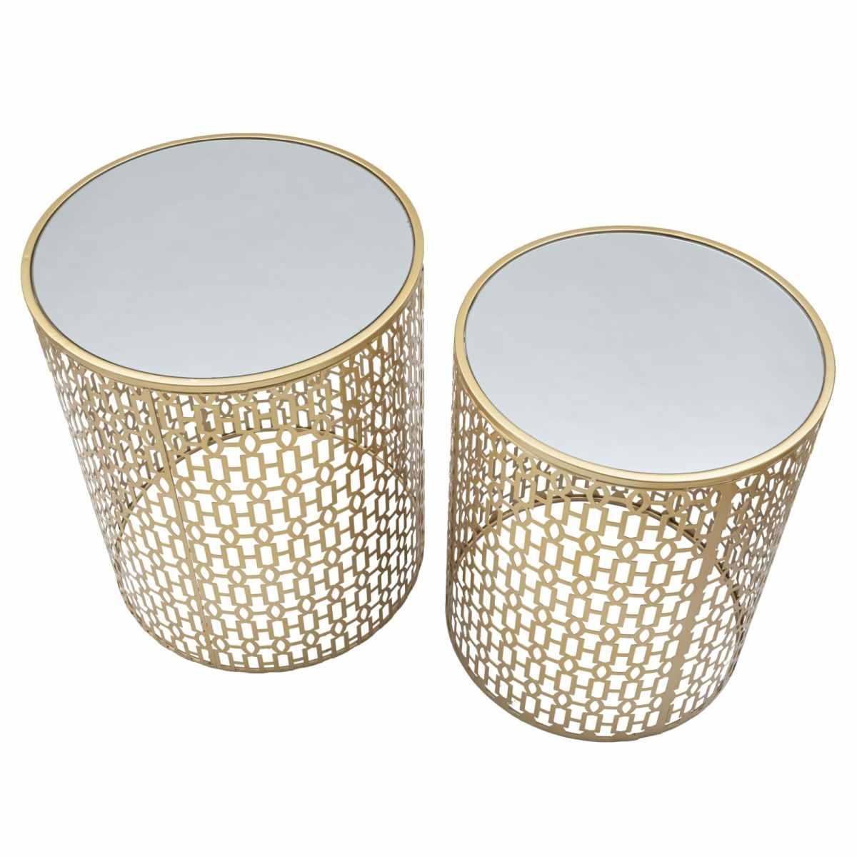 Tavolinetti coppia oblin cm Ø 41x50-37,5x47