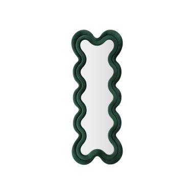 Specchio da muro monica verde cm 58x4x160  (misura specchio cm 39x124)