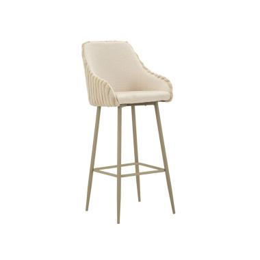 Sgabello bar alaska -a- crema set 2 pz cm 52x46x111 (altezza seduta cm 78)
