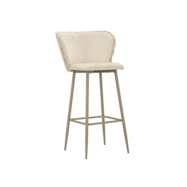 Sgabello bar alaska -b- crema set 2 pz cm 55x58x106 (altezza seduta cm 77)