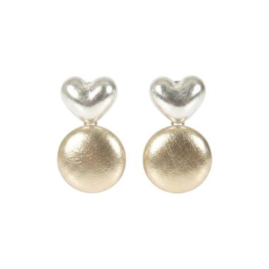 Orecchini pendenti donna cuore satin Romeo Gigli