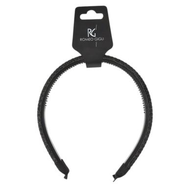 Cerchietto nero con strass RG Romeo Gigli
