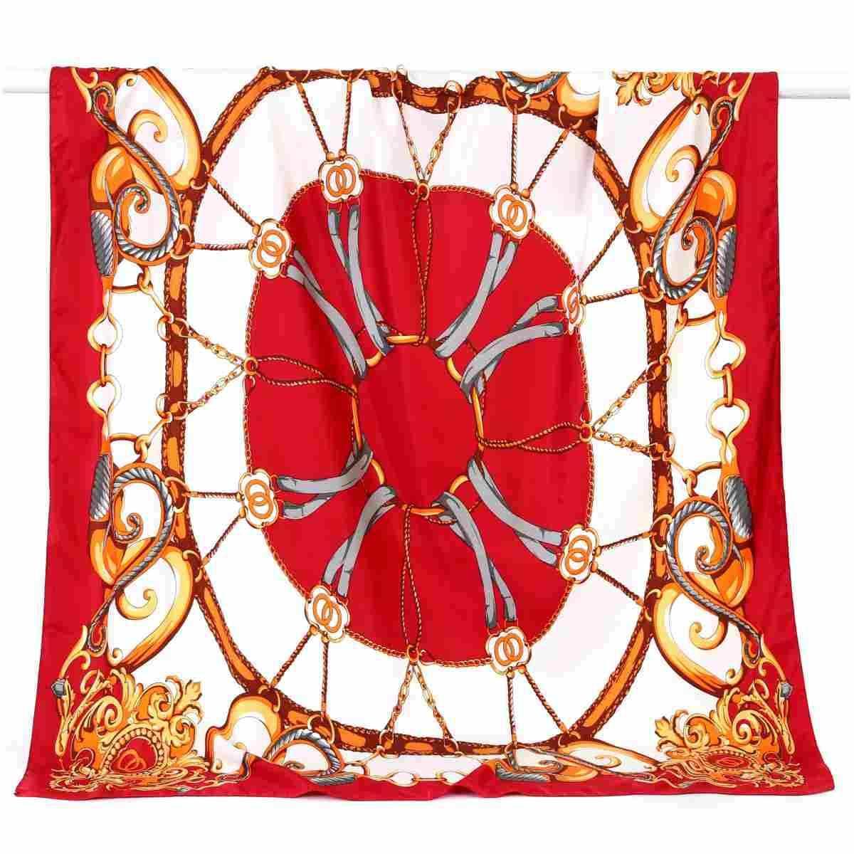 Sciarpa donna in seta fantasie barocche Capoverde