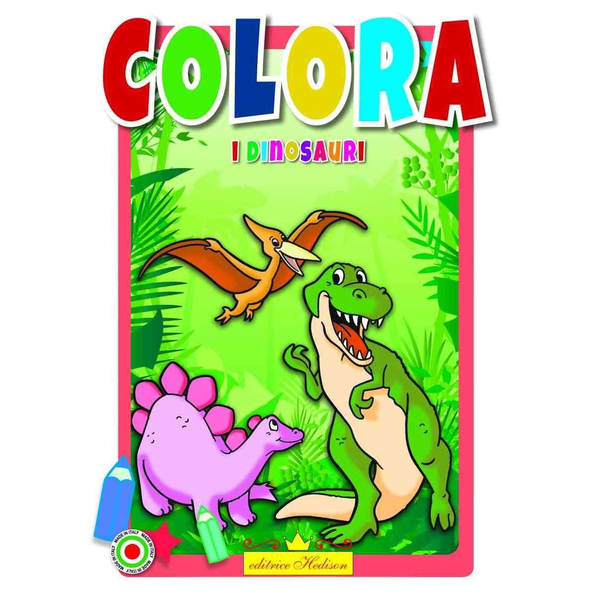 Libro da colorare i Dinosauri serie natura