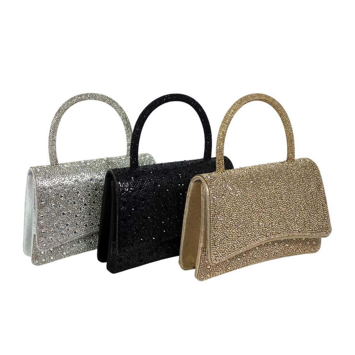 Borsa cerimonia donna strass Alexis Le Kikke