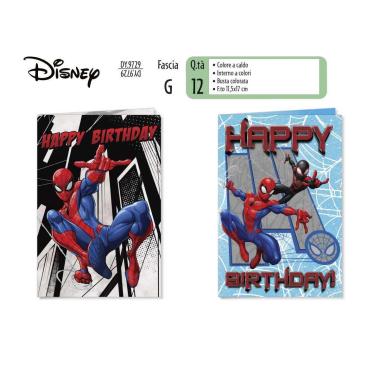 Biglietto auguri spiderman