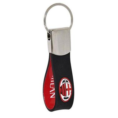 Portachiavi in gomma e metallo ufficiale Milan