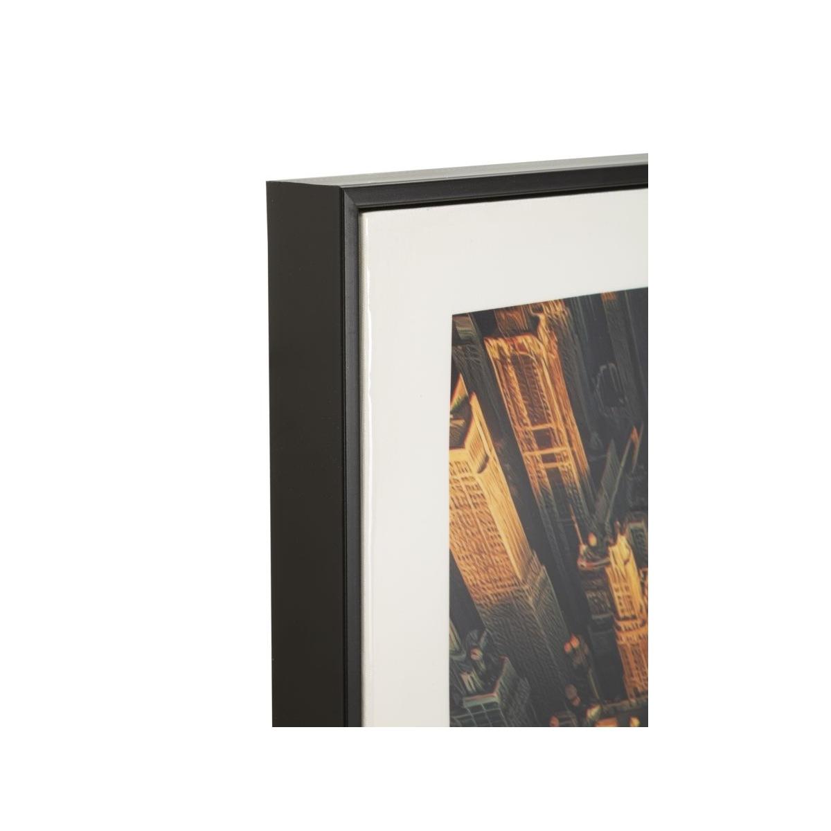 Stampa su tela laccata new york c/cornice -a- cm 72x4x102