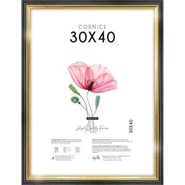 Cornice portafoto black gold 30x40 cm Lupia
