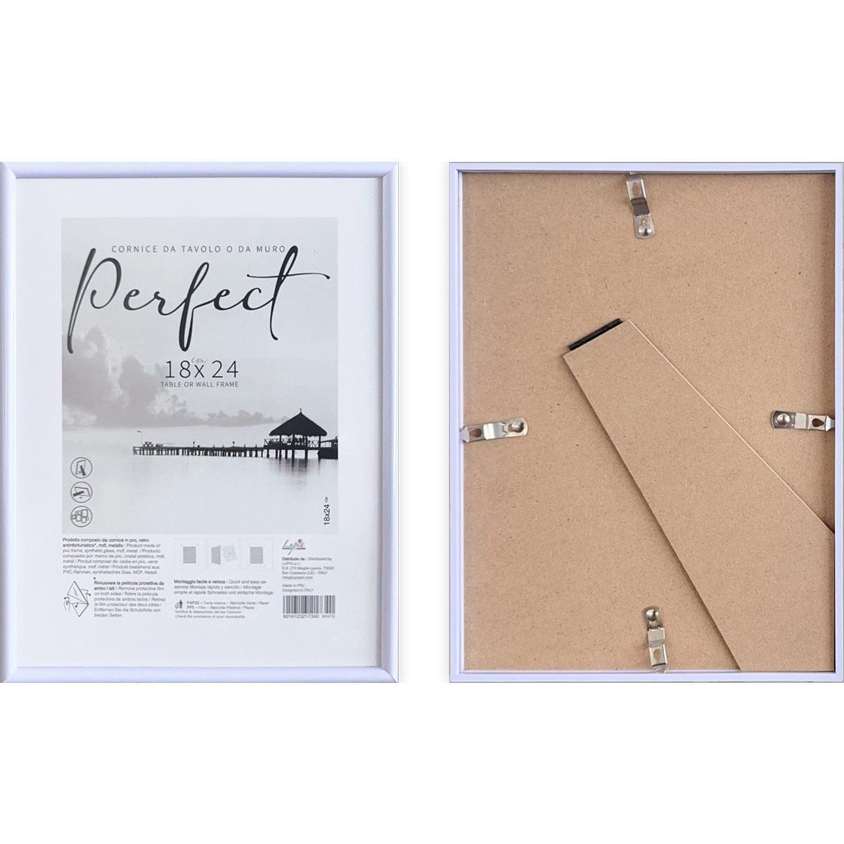 Cornice portafoto Perfect in crilex 18x24 cm bianco Lupia