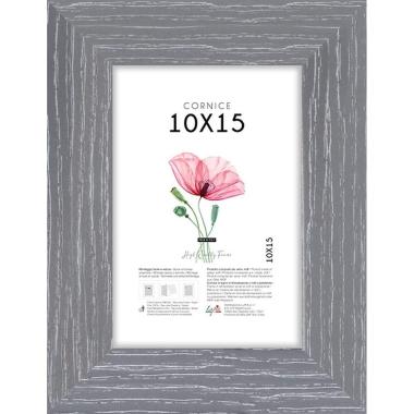 Cornice portafoto Shabby Chic 10x15 cm grigio Lupia