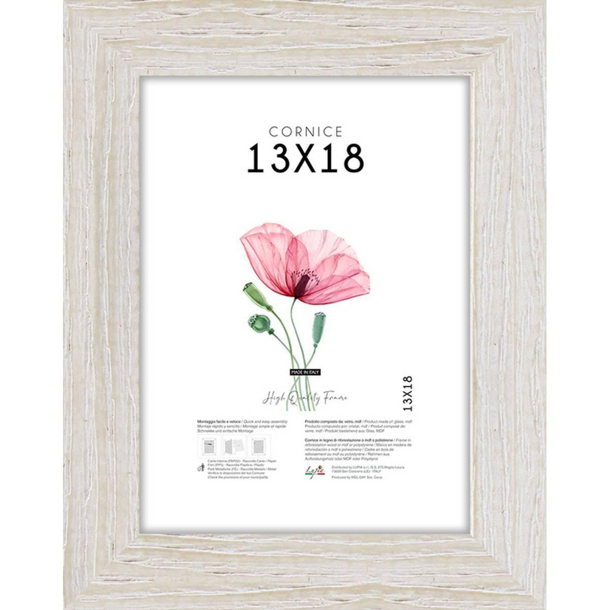 Cornice portafoto Shabby Chic 13x18 cm beige Lupia