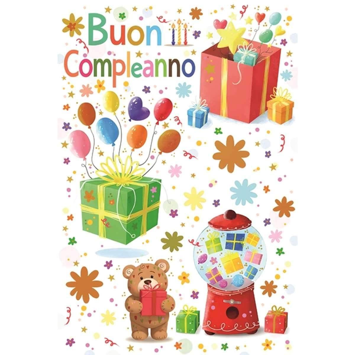 Biglietto auguri buon compleanno