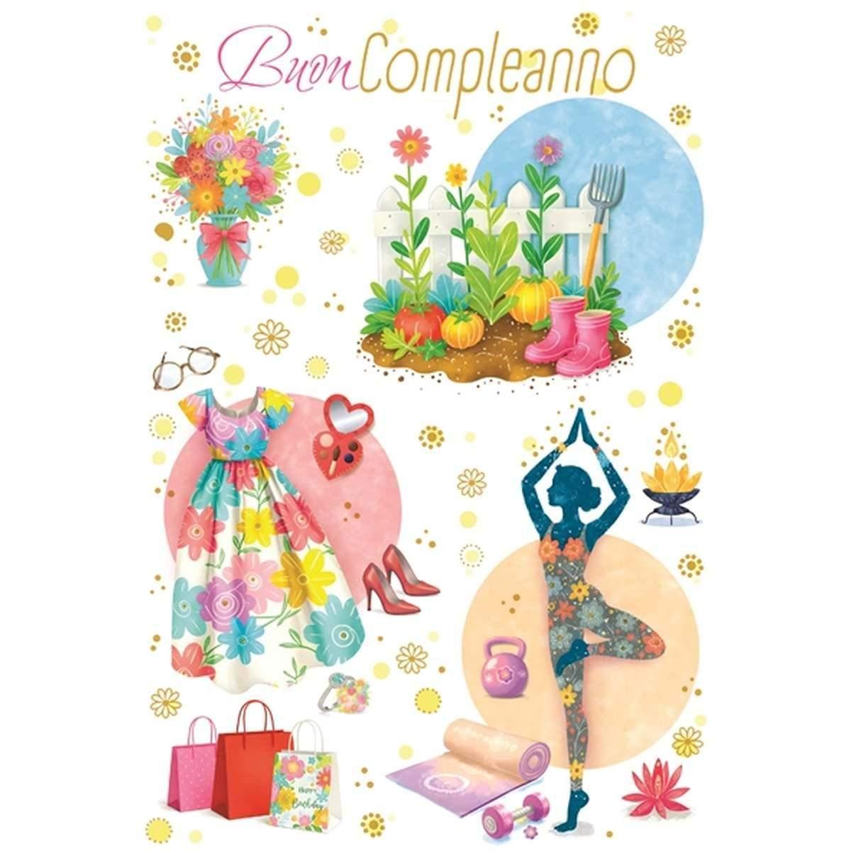 Biglietto auguri buon compleanno
