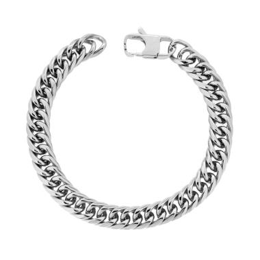 Bracciale Uomo Catena Grumetta mm 9 in ACCIAIO