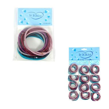 Elastici per capelli in 12 card Le Kikke