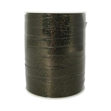 Rocchetto nastro 10 mm x 250 mt nero lucido brillantinato