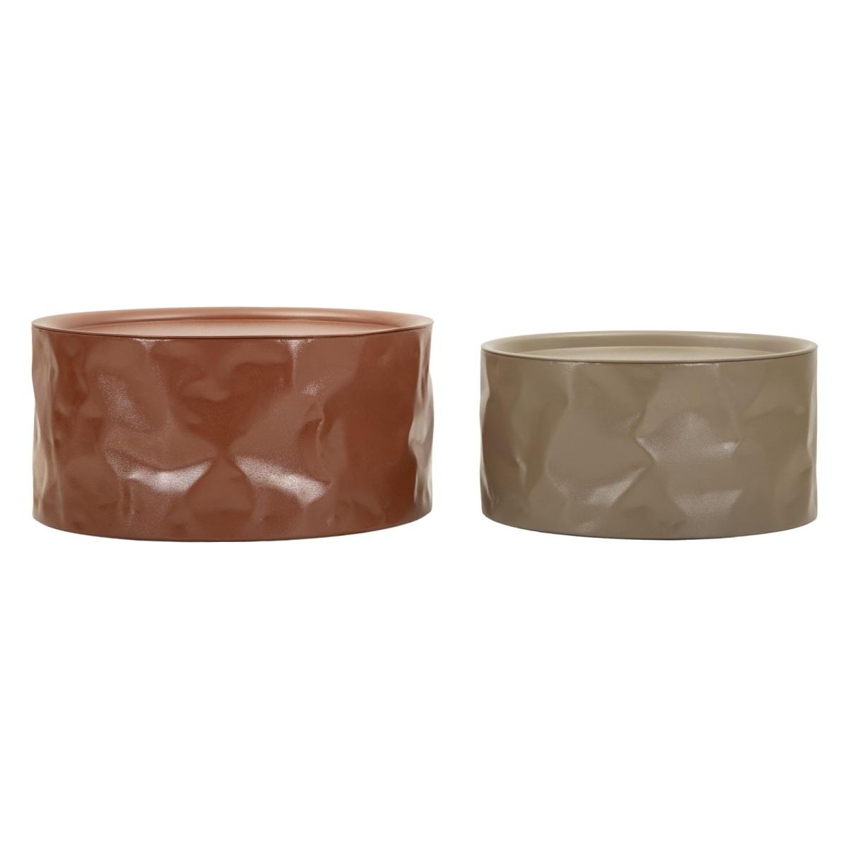 Tavolini da caffe' norimberga coppia cm Ø 62x30-51x26