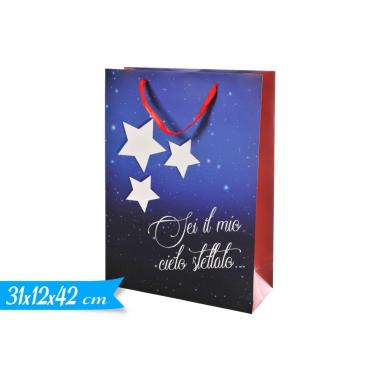 Shopper tema san valentino 31x42x12 cm