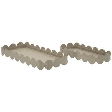 S/tasche saturno rett. tortora coppia cm 40x16,5x4,5-29x12x4,5