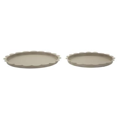 S/tasche saturno rot. tortora coppia cm Ø 33x2-27,5x2