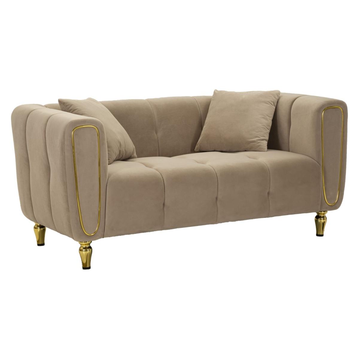 Divano alma grigio c/cuscini cm 155x81x71