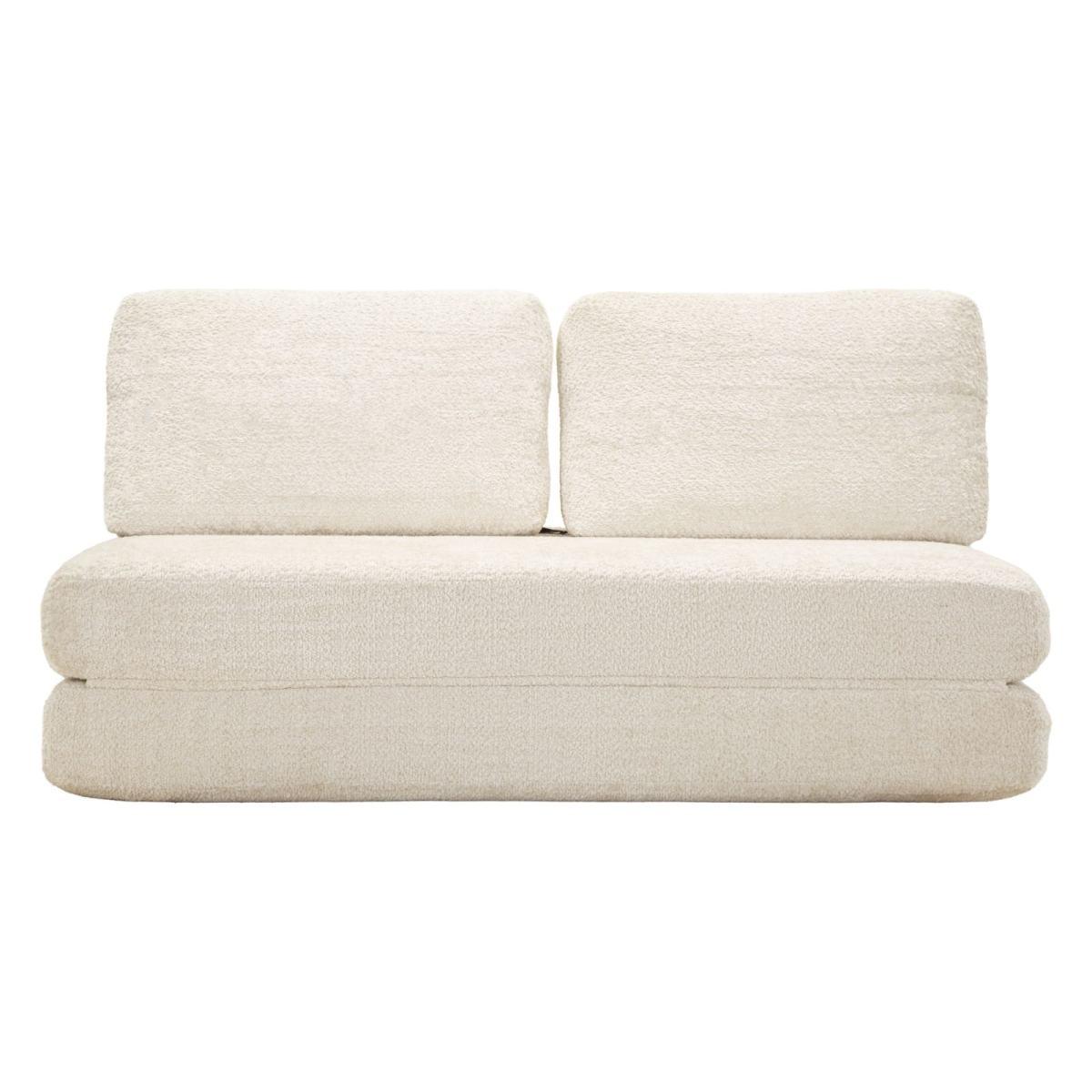 Divano/letto faster bianco cm 150x100x80  (compresso-misura letto cm213x150x18)