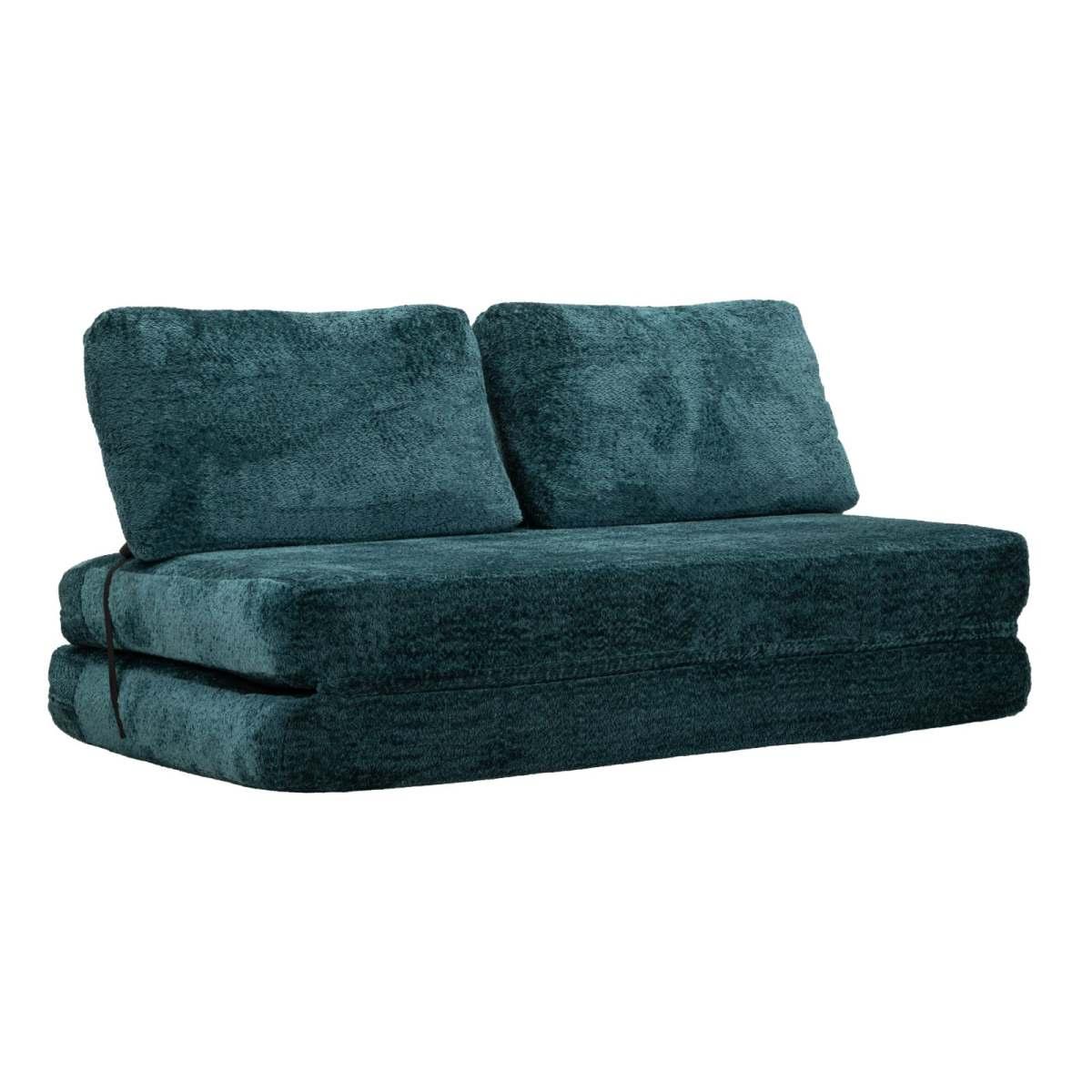 Divano/letto faster petrolio cm 150x100x80 (compresso-misura letto cm213x150x18)