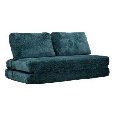 Divano/letto faster petrolio cm 150x100x80 (compresso-misura letto cm213x150x18)