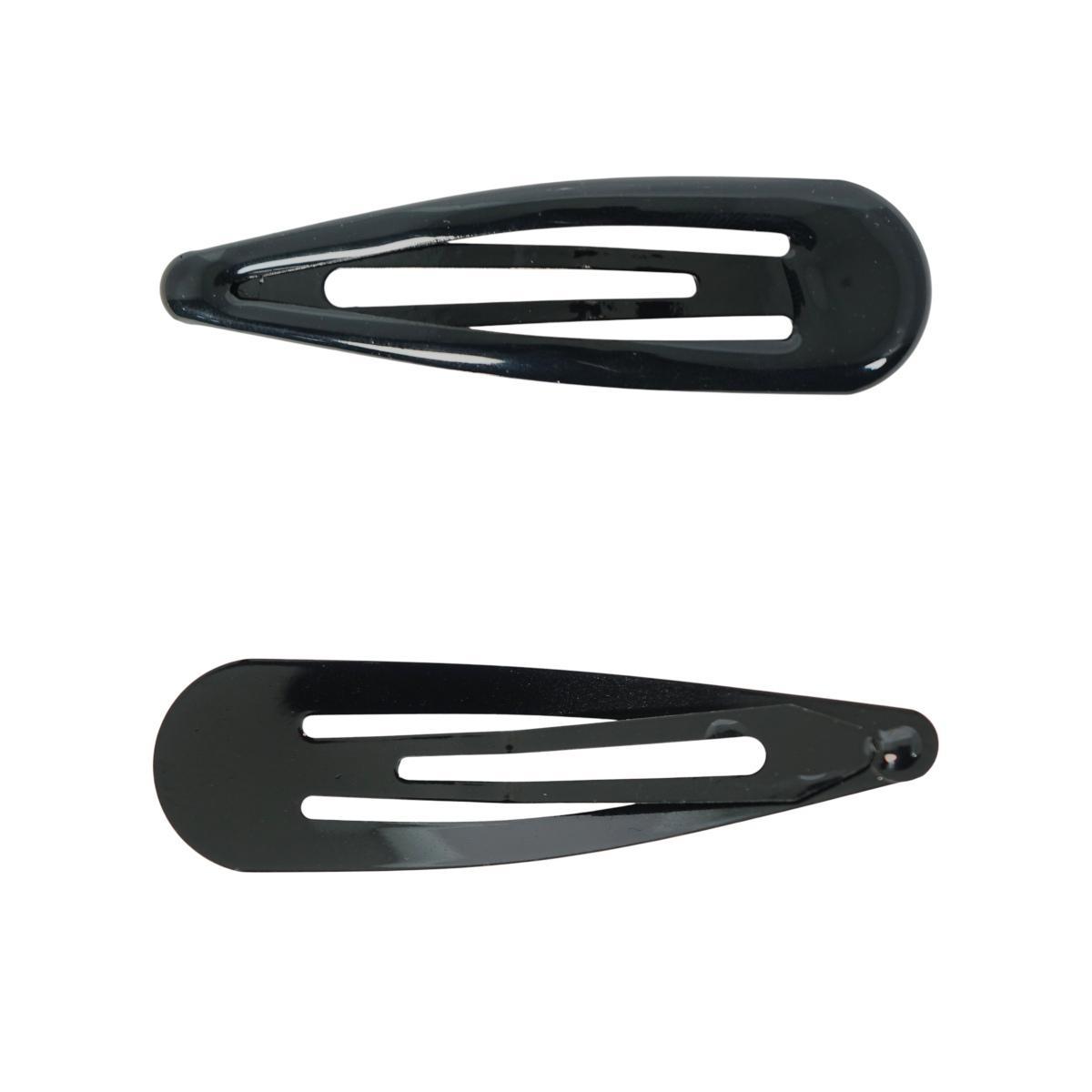 Fermaglio clic clac per capelli 7 cm nero