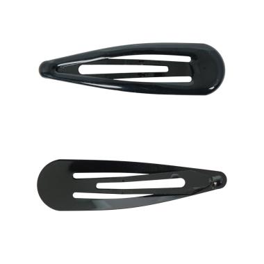 Fermaglio clic clac per capelli 7 cm nero
