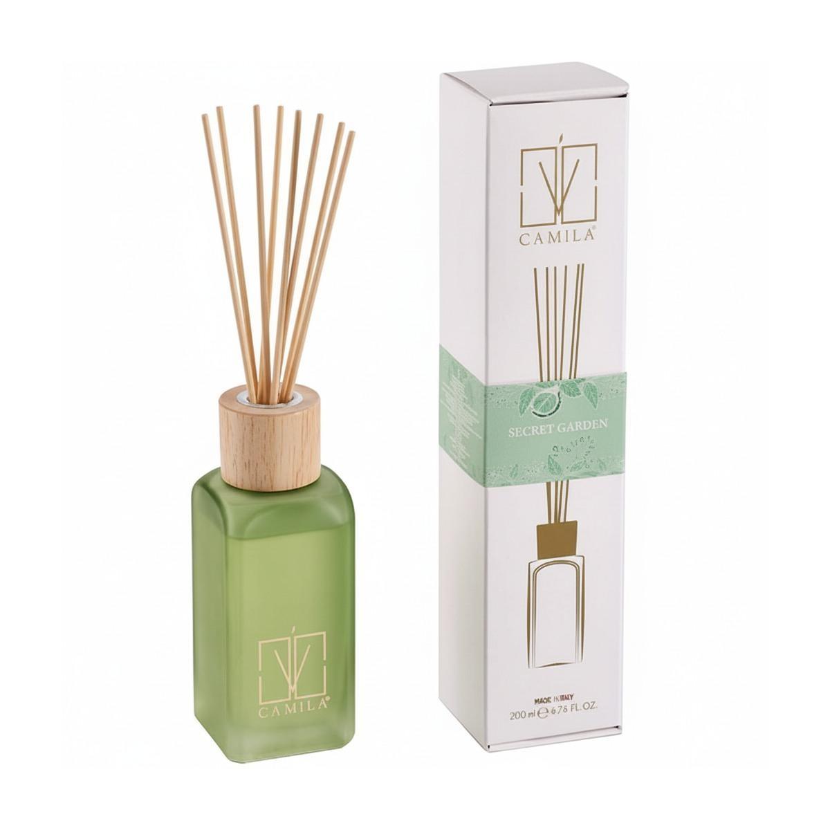 Diffusore 200 ml verde fragranza secret garden Camilia