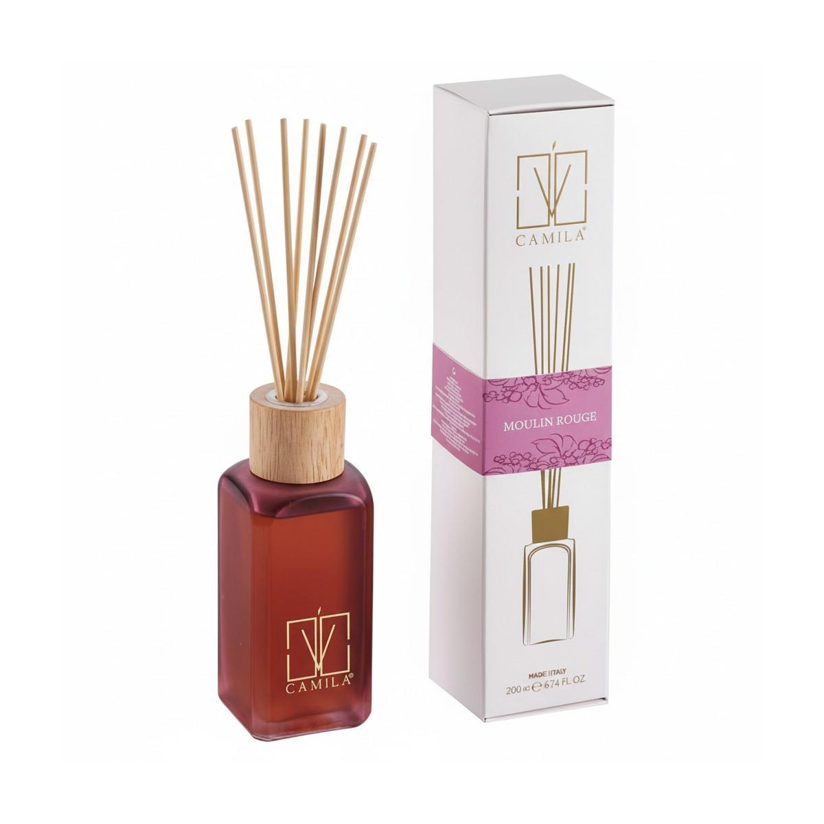 Diffusore 200 ml amaranto fragranza moulin rouge Camilia