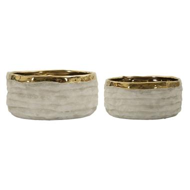 Cachepot lima bassi coppia cm Ø 22,5x10,5-18x8,5