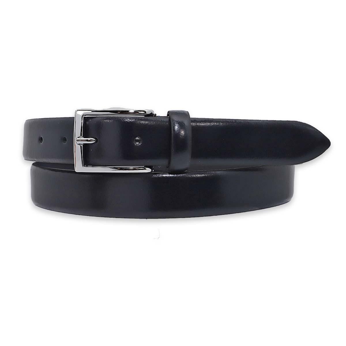 Cintura uomo made in italy in pelle abrasivata senza cuciture fibbia argento 30mm