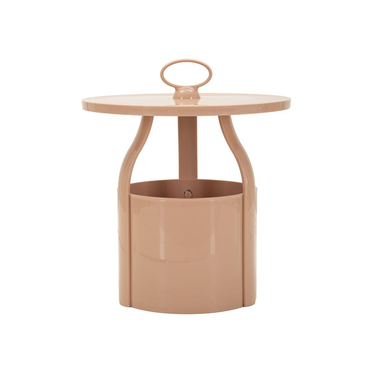 Tavolinetto p/giornali iris rosa cm Ø 44x43<br><br>