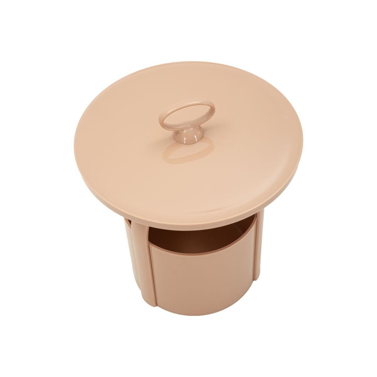 Tavolinetto p/giornali iris rosa cm Ø 44x43<br><br>