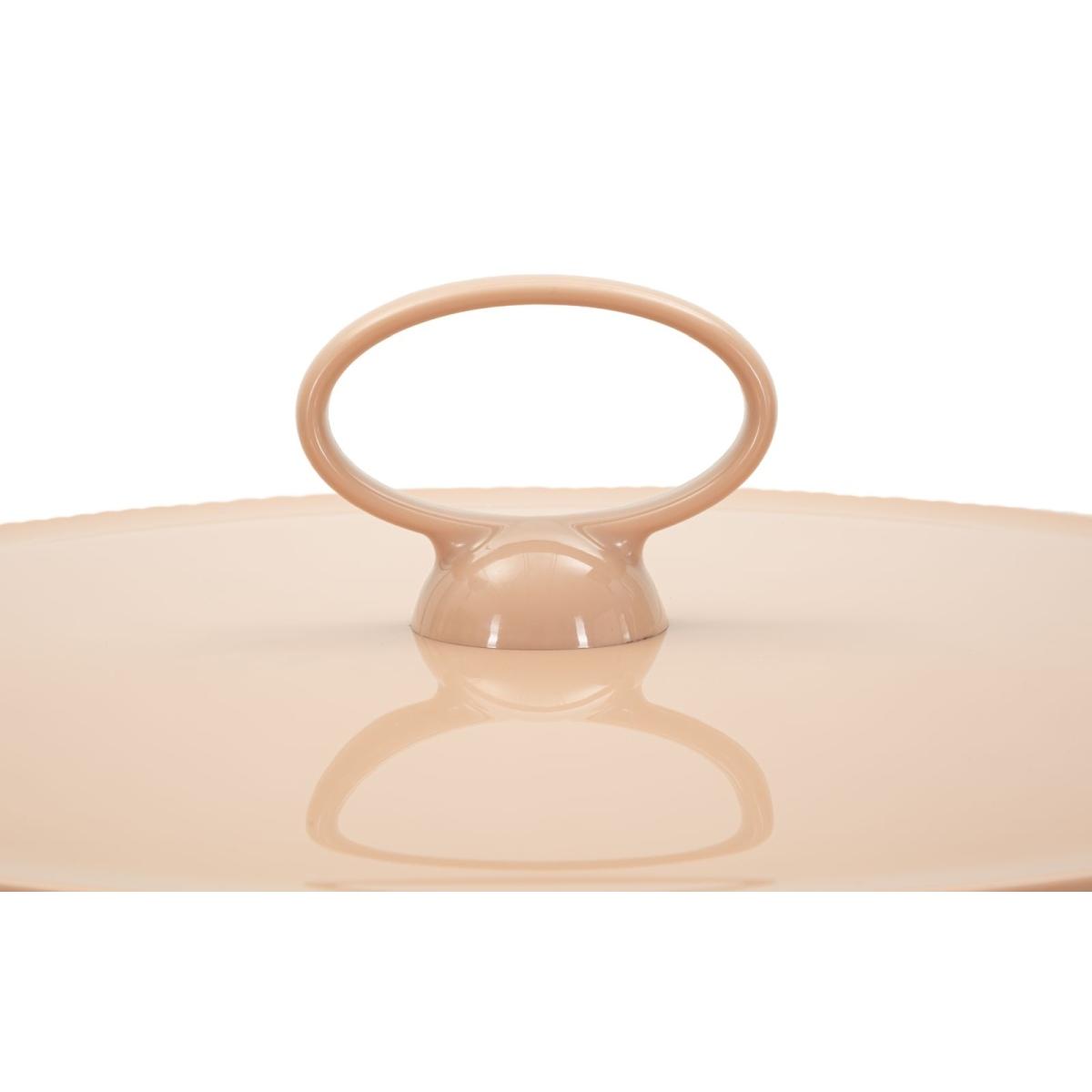 Tavolinetto p/giornali iris rosa cm Ø 44x43<br><br>