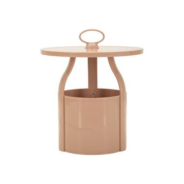 Tavolinetto p/giornali iris rosa cm Ø 44x43<br><br>