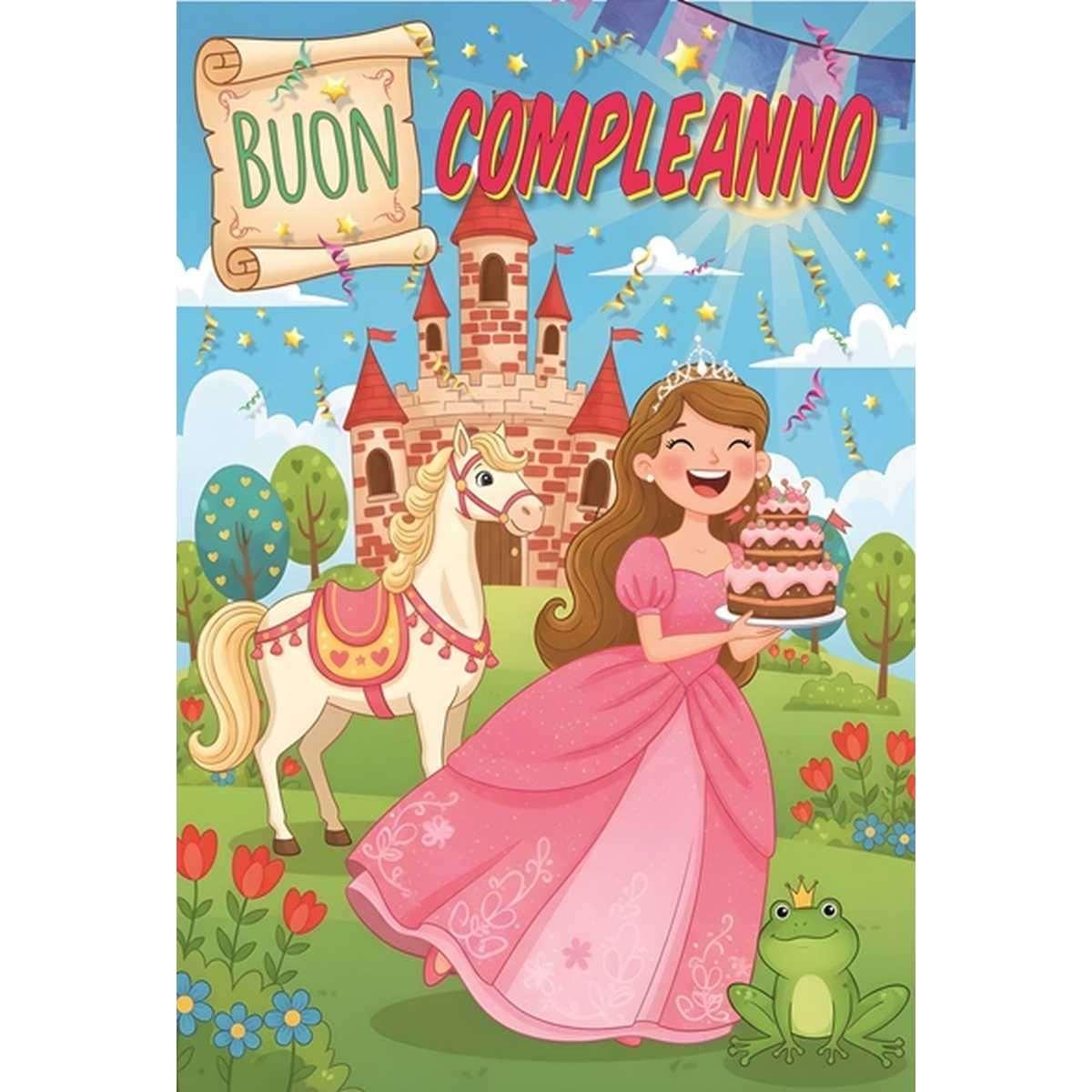 Biglietto auguri 2 soggetti buon compleanno