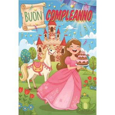 Biglietto auguri 2 soggetti buon compleanno