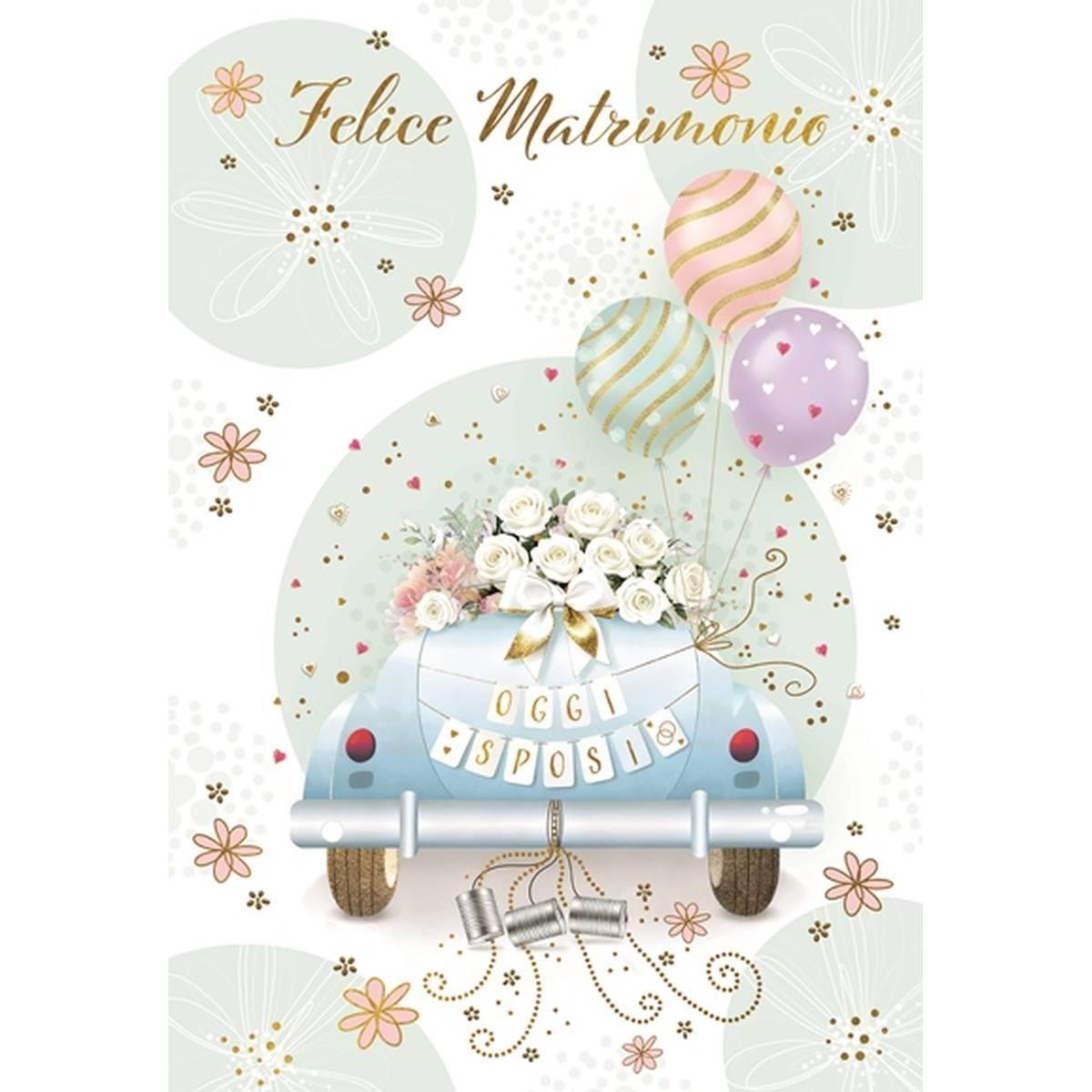 Biglietto auguri felice matrimonio